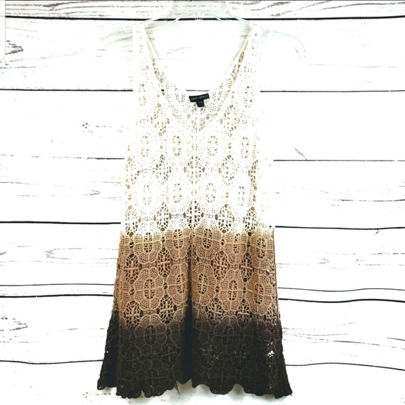 coco + carmen Tops - Coco Carmen Brown Multicolor Tank Top Size Small